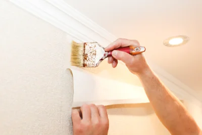 Pose de papier peint à Torchefelon — revêtements muraux et toiles de verre